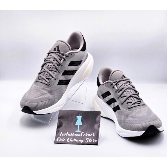 NWOB AdidasMen's Gray/Black Supernova Running Athletic Sneakers Size 11 2159 - Picture 1 of 16